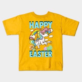 Happy Easter Unicorn Egg Hunt Kids T-Shirt